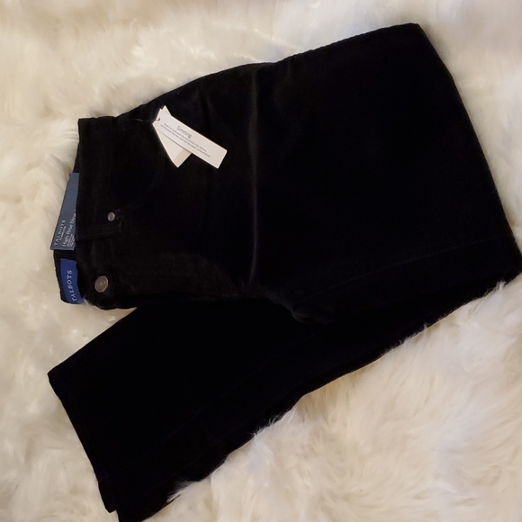 Talbots High-rise Straight-leg Cords - black - Picture 4 of 11